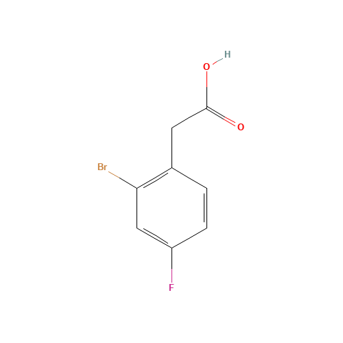 61150-59-2 2-Bromo-4-fluorophenylacetic acid chemical structure