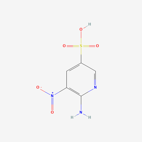 62009-38-5 6-Amino-5-nitro-3-pyridinesulfonic acid chemical structure