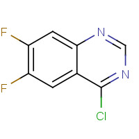 625080-60-6 4-CHLORO-6,7-DIFLUOROQUINAZOLINE chemical structure