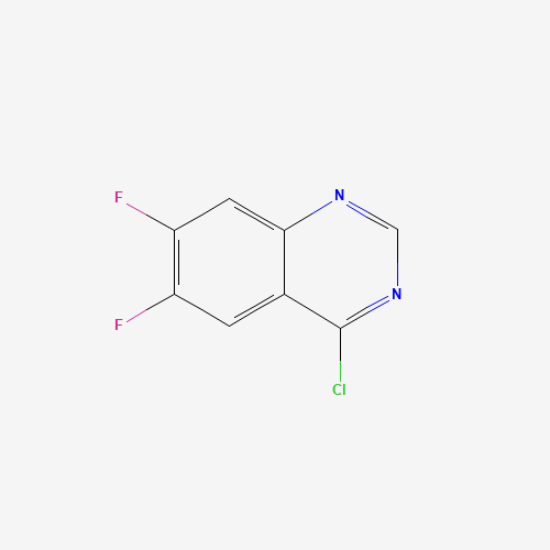 625080-60-6 4-CHLORO-6,7-DIFLUOROQUINAZOLINE chemical structure