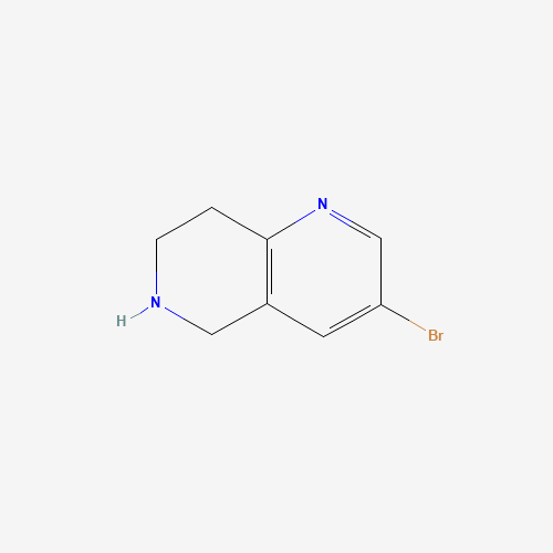 625100-00-7 3-BROMO-5,6,7,8-TETRAHYDRO-1,6-NAPHTHYRIDINE chemical structure