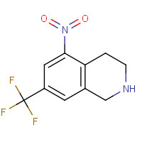 625126-83-2 7-(trifluoromethyl)-1,2,3,4-tetrahydro-5-nitroisoquinoline hydrochloride chemical structure
