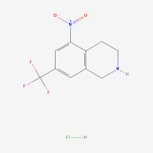 625126-83-2 7-(trifluoromethyl)-1,2,3,4-tetrahydro-5-nitroisoquinoline hydrochloride chemical structure