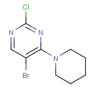 62880-67-5 5-BROMO-2-CHLORO-4-(1-PIPERIDINYL)PYRIMIDINE chemical structure