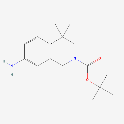 645418-66-2 tert-butyl 7-amino-4,4-dimethyl-3,4-dihydroisoquinoline-2(1H)-carboxylate chemical structure
