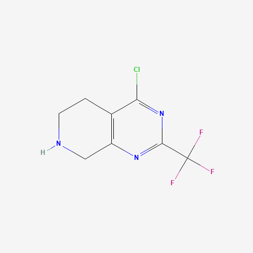 647863-08-9 4-chloro-2-(trifluoromethyl)-5,6,7,8-tetrahydropyrido[3,4-d]pyrimidine chemical structure