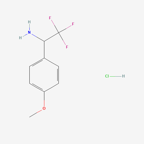 65686-77-3 2,2,2-TRIFLUORO-1-(4-METHOXY-PHENYL)-ETHYLAMINE HYDROCHLORIDE chemical structure