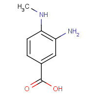 66315-15-9 3-AMINO-4-METHYLAMINO-BENZOIC ACID chemical structure
