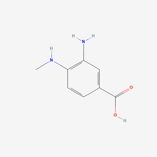 66315-15-9 3-AMINO-4-METHYLAMINO-BENZOIC ACID chemical structure