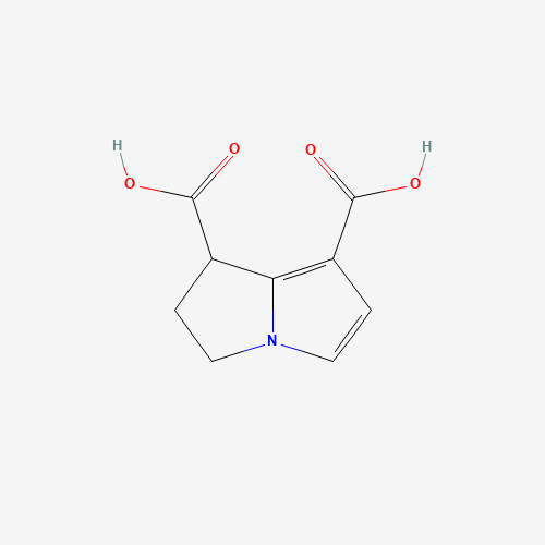 66635-69-6 2,3-dihydro-1Hpyrrolizine-1,7-dicarboxylic acid chemical structure