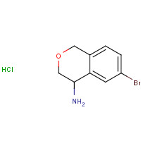 676134-73-9 6-bromo-3,4-dihydro-1H-isochromen-4-amine hydrochloride chemical structure