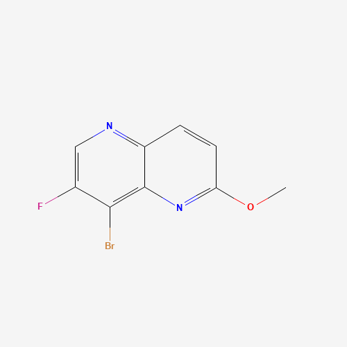 724788-70-9 8-BROMO-7-FLUORO-2-METHOXY-1,5-NAPHTHYRIDINE chemical structure