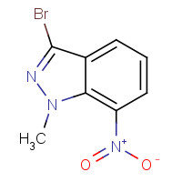 74209-37-3 1H-INDAZOLE,3-BROMO-1-METHYL-7-NITRO- chemical structure