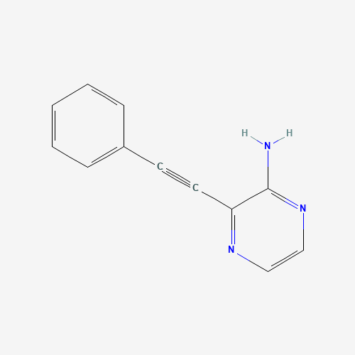 798544-32-8 3-(Phenylethynyl)pyrazin-2-amine chemical structure