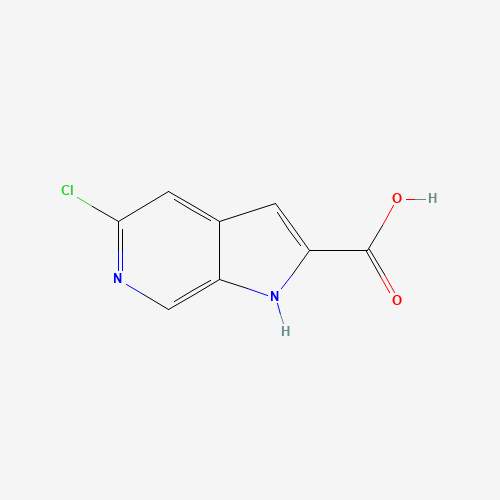 800401-68-7 5-chloro-1H-pyrrolo[2,3-c]pyridine-2-carboxylic acid chemical structure