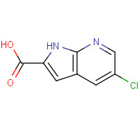 800401-84-7 1H-Pyrrolo[2,3-b]pyridine-2-carboxylic acid,5-chloro- chemical structure