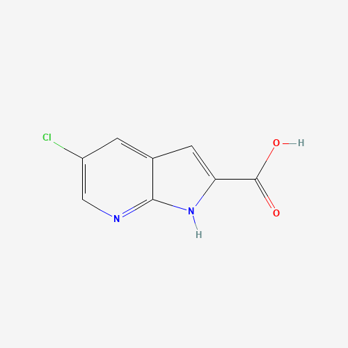 800401-84-7 1H-Pyrrolo[2,3-b]pyridine-2-carboxylic acid,5-chloro- chemical structure