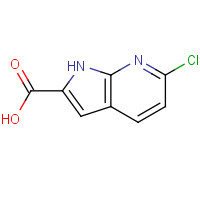 800402-07-7 6-chloro-1H-pyrrolo[2,3-b]pyridine-2-carboxylic acid chemical structure