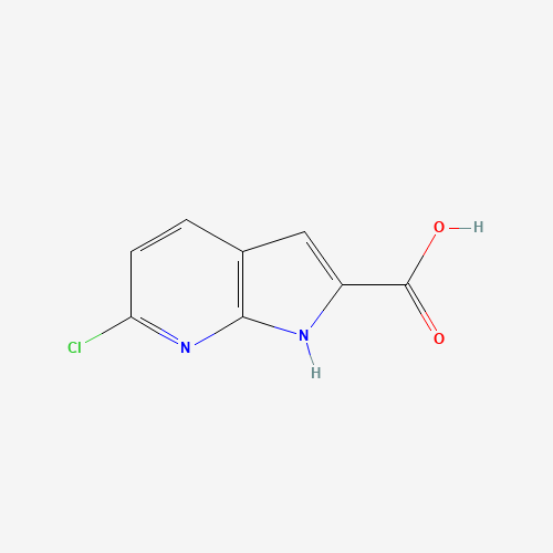 800402-07-7 6-chloro-1H-pyrrolo[2,3-b]pyridine-2-carboxylic acid chemical structure