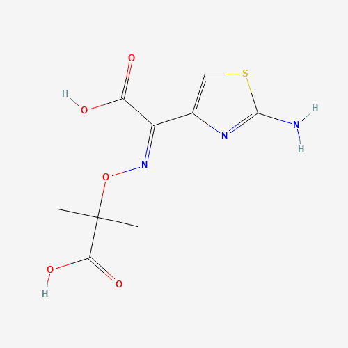 80542-76-3 2-[(2-Aminothiazol-4-yl)carboxymethyleneaminooxy]-2-methylpropionic acid chemical structure