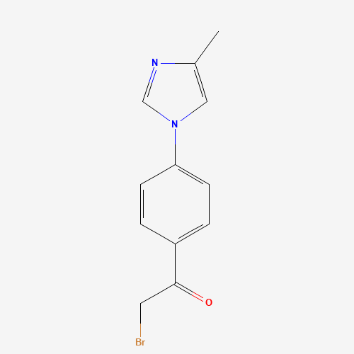 810662-38-5 2-bromo-1-(4-(4-methyl-1Himidazol-1-yl)phenyl)ethanone chemical structure