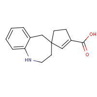 813426-13-0 1,2,3,5-tetrahydro-Spiro[4H-1-benzazepine-4,1''-[2]cyclopentene]-3''-carboxylic acid chemical structure
