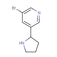83023-58-9 (2S)-5-BROMO-3-(2-PYRROLIDINYL)PYRIDINE chemical structure