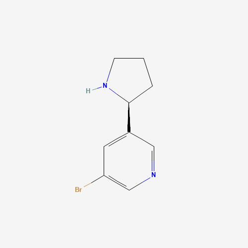 83023-58-9 (2S)-5-BROMO-3-(2-PYRROLIDINYL)PYRIDINE chemical structure
