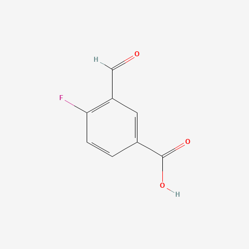 845885-90-7 4-FLUORO-3-FORMYL-BENZOIC ACID chemical structure