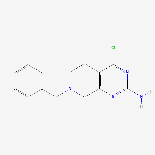 859825-79-9 7-benzyl-4-chloro-5,6,7,8-tetrahydropyrido[3,4-d]pyrimidin-2-amine chemical structure