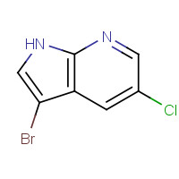 866546-09-0 3-bromo-5-chloro-1H-pyrrolo[2,3-b]pyridine chemical structure