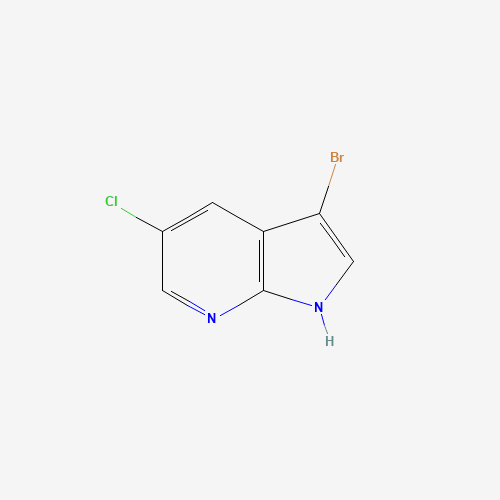 866546-09-0 3-bromo-5-chloro-1H-pyrrolo[2,3-b]pyridine chemical structure