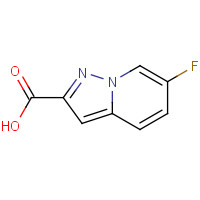 876379-76-9 6-fluoroH-pyrazolo[1,5-a]pyridine-2-carboxylic acid chemical structure