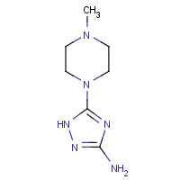 89292-91-1 5-(4-methylpiperazin-1-yl)-1H-1,2,4-triazol-3-amine chemical structure