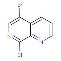 909649-06-5 5-BROMO-8-CHLORO-1,7-NAPHTHYRIDINE chemical structure