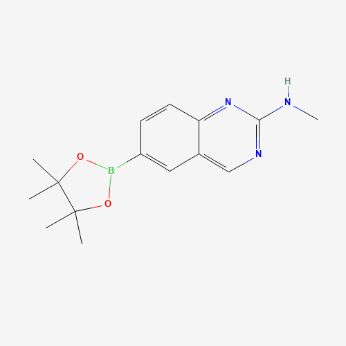 913067-91-1 N-methyl-6-(4,4,5,5-tetramethyl-1,3,2-dioxaborolan-2-yl)quinazolin-2-amine chemical structure