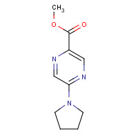 944133-94-2 METHYL 5-(1-PYRROLIDINYL)-2-PYRAZINECARBOXYLATE chemical structure