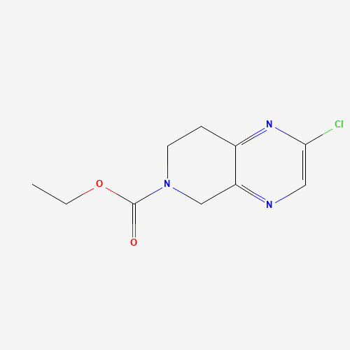 949922-49-0 ethyl 2-chloro-7,8-dihydropyrido[3,4-b]pyrazine-6(5H)-carboxylate chemical structure
