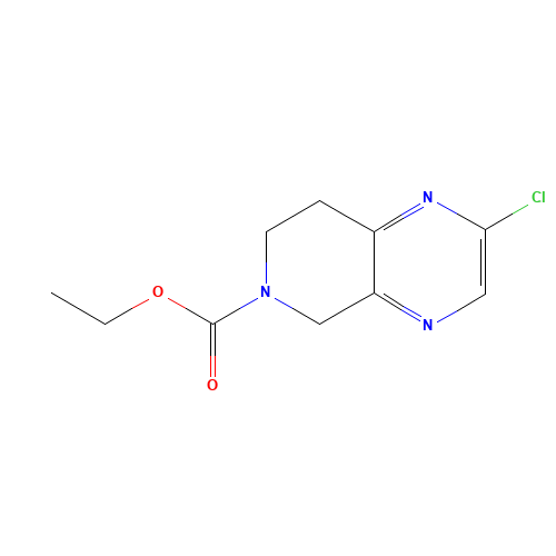 949922-49-0 ethyl 2-chloro-7,8-dihydropyrido[3,4-b]pyrazine-6(5H)-carboxylate chemical structure