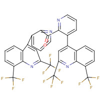 35853-55-5 bis[2,8-di(trifluoromethyl)quinolin-4-yl-2-pyridyl] ketone chemical structure