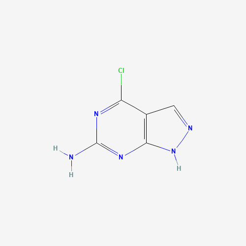 100644-65-3 4-CHLORO-1H-PYRAZOLO[3,4-D]PYRIMIDIN-6-AMINE chemical structure