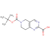 1092352-58-3 6-(tert-butoxycarbonyl)-5,6,7,8-tetrahydropyrido[4,3-d]pyrimidine-2-carboxylic acid chemical structure