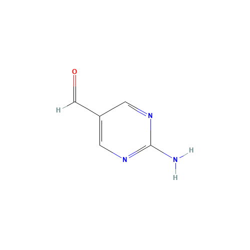 120747-84-4 2-Amino-5-pyrimidinecarboxyaldehyde chemical structure