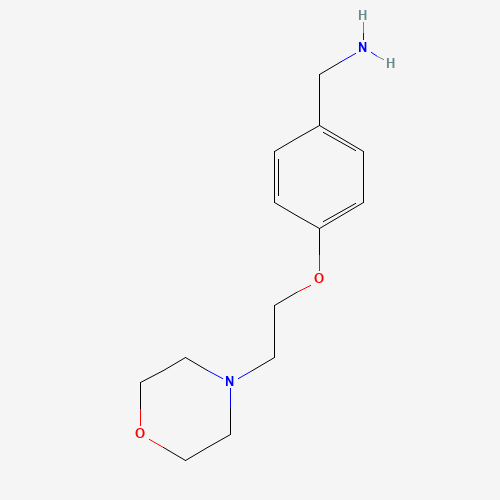 140836-69-7 [4-(2-MORPHOLINOETHOXY)PHENYL]METHYLAMINE chemical structure