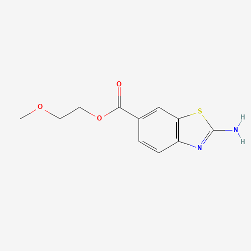 436088-66-3 2-AMINO-BENZOTHIAZOLE-6-CARBOXYLIC ACID 2-METHOXY-ETHYL ESTER chemical structure