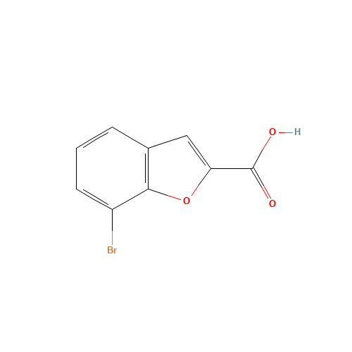 550998-59-9 7-BROMO-1-BENZOFURAN-2-CARBOXYLICACID chemical structure