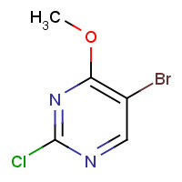 57054-92-9 5-BROMO-2-CHLORO-4-METHOXYPYRIMIDINE chemical structure