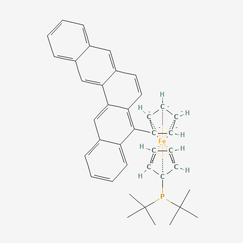 312959-24-3 1,2,3,4,5-PENTAPHENYL-1'-(DI-TERT-BUTYLPHOSPHINO)FERROCENE chemical structure
