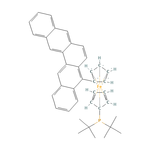 312959-24-3 1,2,3,4,5-PENTAPHENYL-1'-(DI-TERT-BUTYLPHOSPHINO)FERROCENE chemical structure