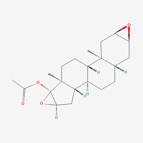50588-22-2 2a,3a,16a,17a-Diepoxy-17b-acetoxy-5a-androstane chemical structure